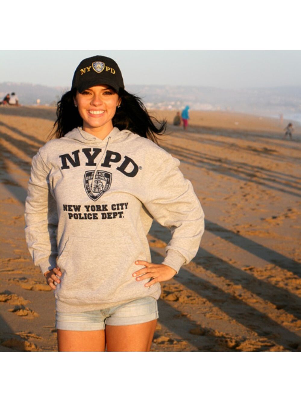 Gray NYPD Hooded Sweatshirt unisex hoodie NWT - Picture 2 of 6